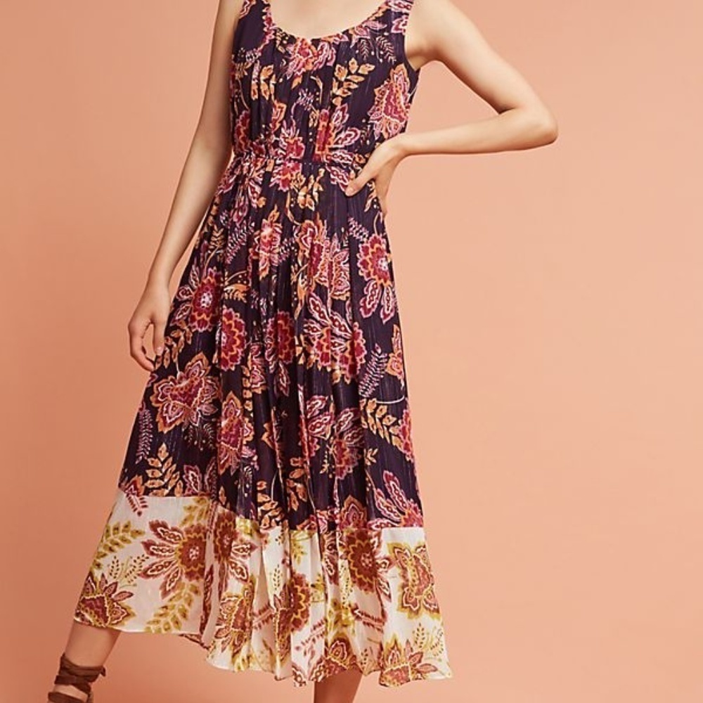 Donna Morgan Liv Floral Midi Dress size 6 NWT